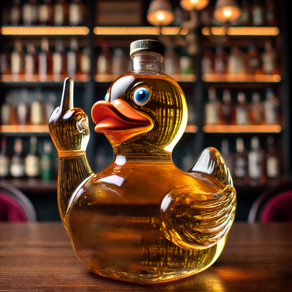 Bulldog Whiskey Bottle