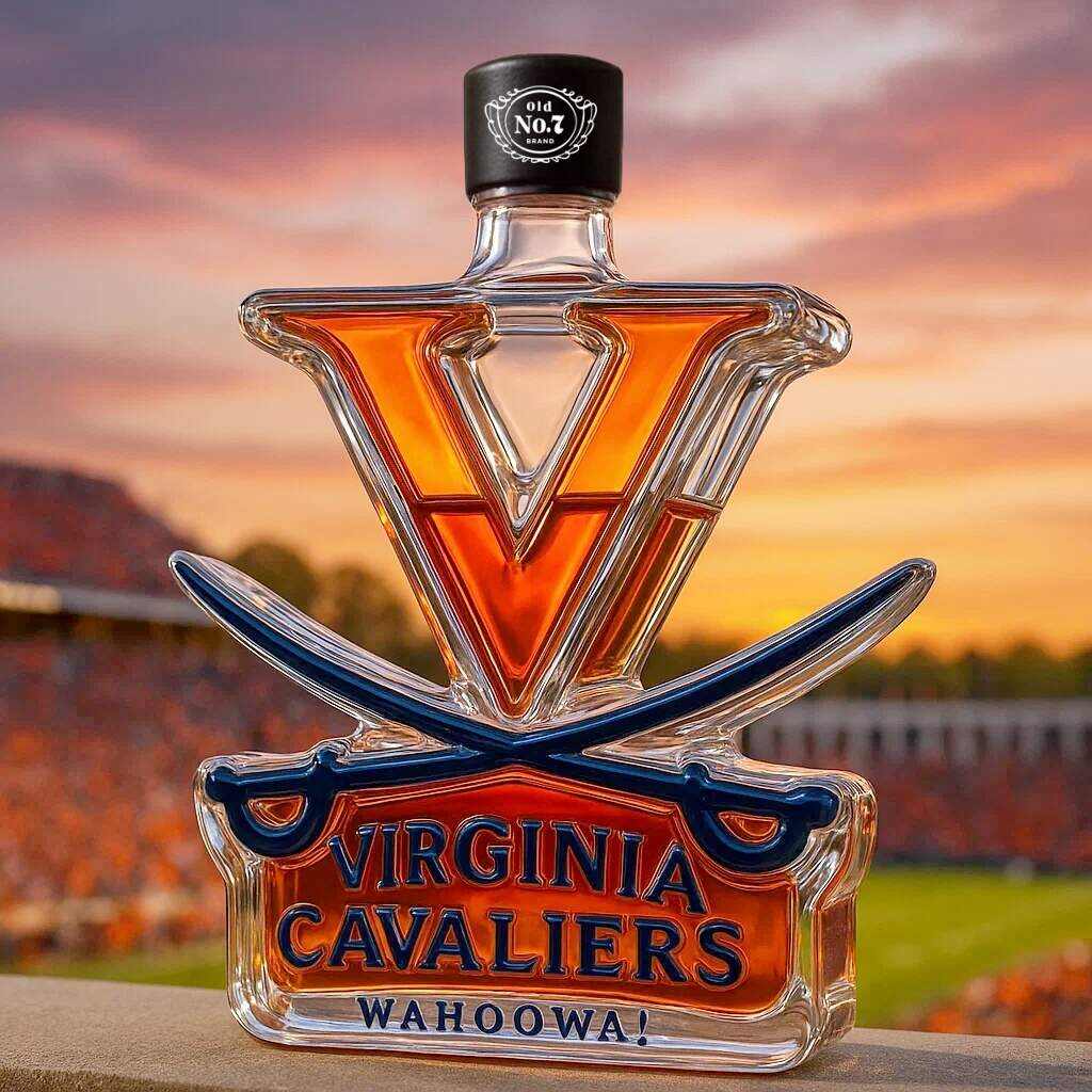 Virginia Cavaliers Whiskey Bottle