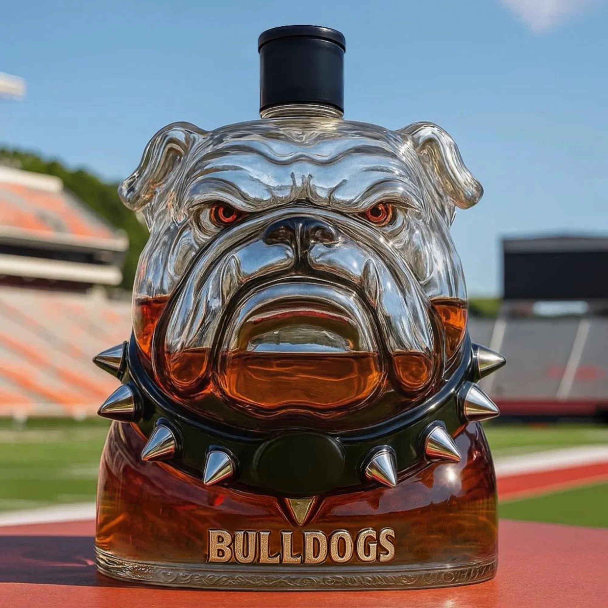 University Of Georgia Bulldogs Whiskey Bottle
