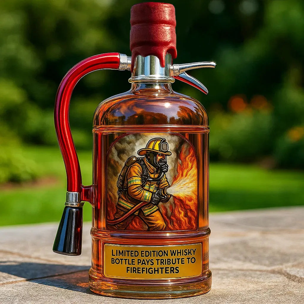 Firefighter Tribute Whiskey Bottle