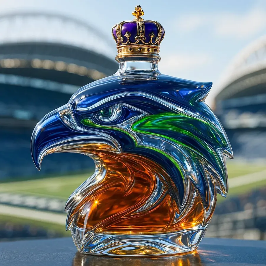 Eagle Head Shaped Whiskey Decanter - Unique Gift For Sports Enthusiasts And Collectors