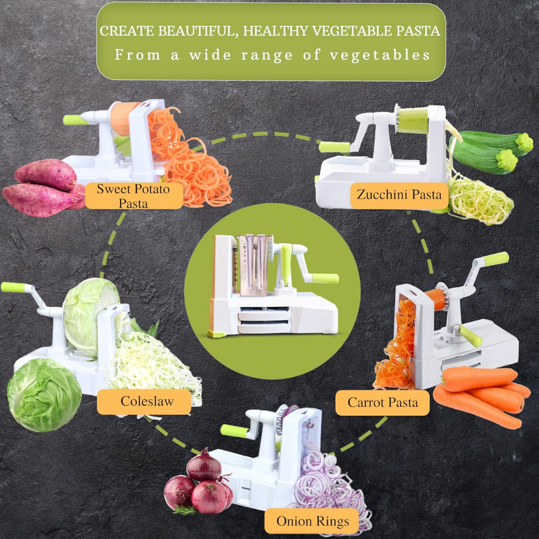 5-Piece Vegetable Spiralizer – Robust Slicer