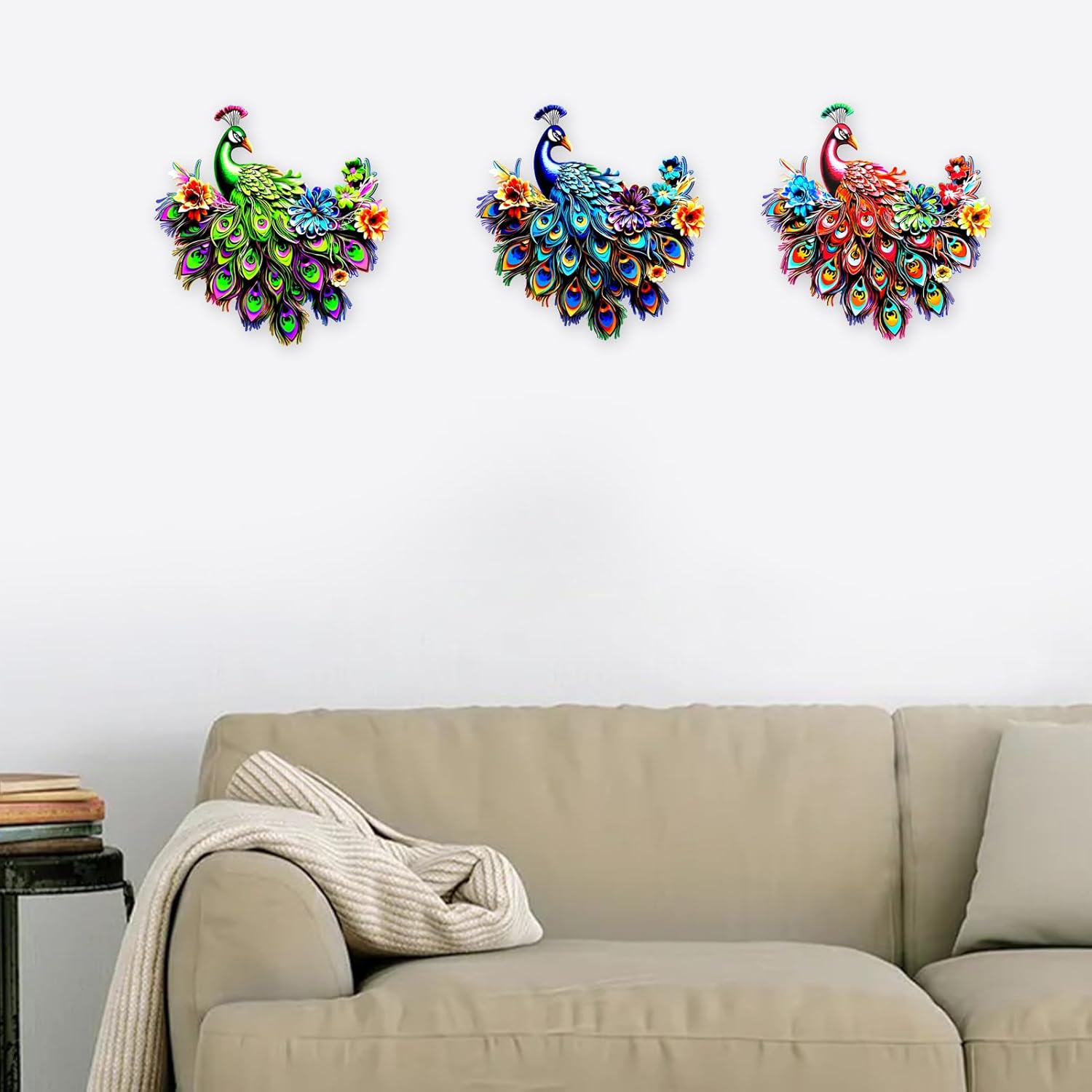 Metal Peacock Wall Decor