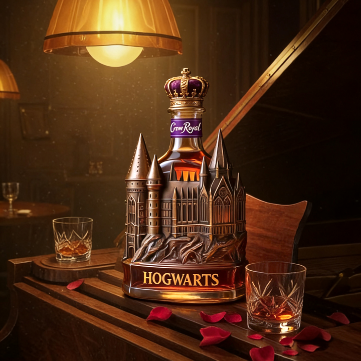 Hogwarts Castle Crown Royal Whiskey Bottle - Unveil A Truly Magical Addition to Your Collection