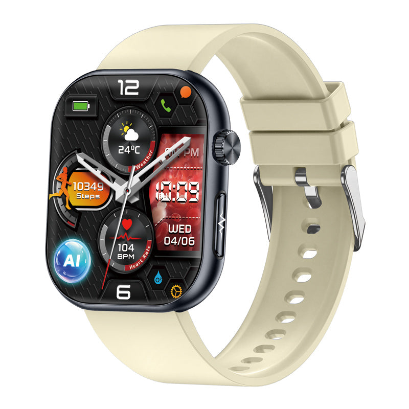 Blood Sugar Monitoring Smart Watch With Blood Pressure ECG/EKG Heart Rate Health Fitness Tracker