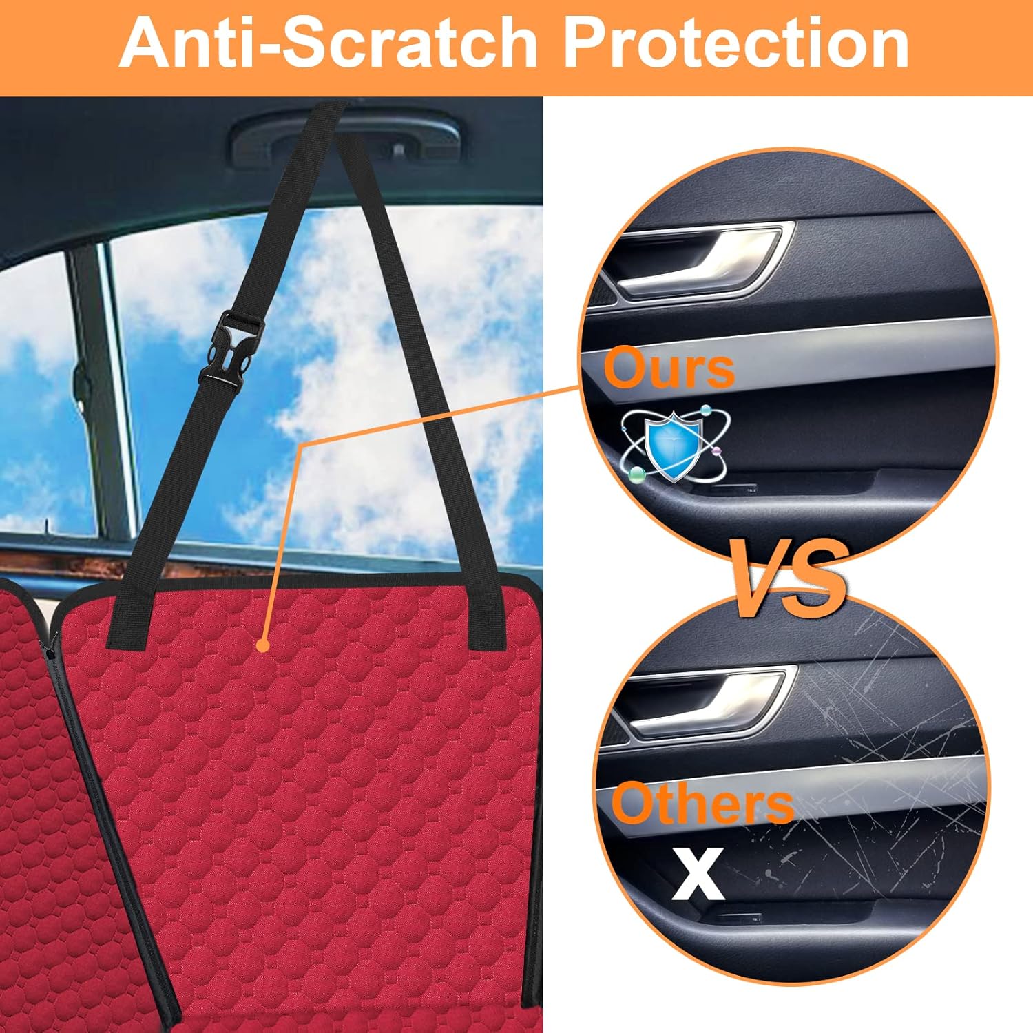 Waterproof Dog Car Back Seat Cover For Cadillace Escalade