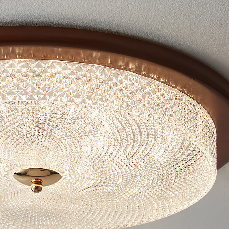 Highendlights Vintage Chinese Ceiling Light - Full-Spectrum Eye-Care Walnut Wood