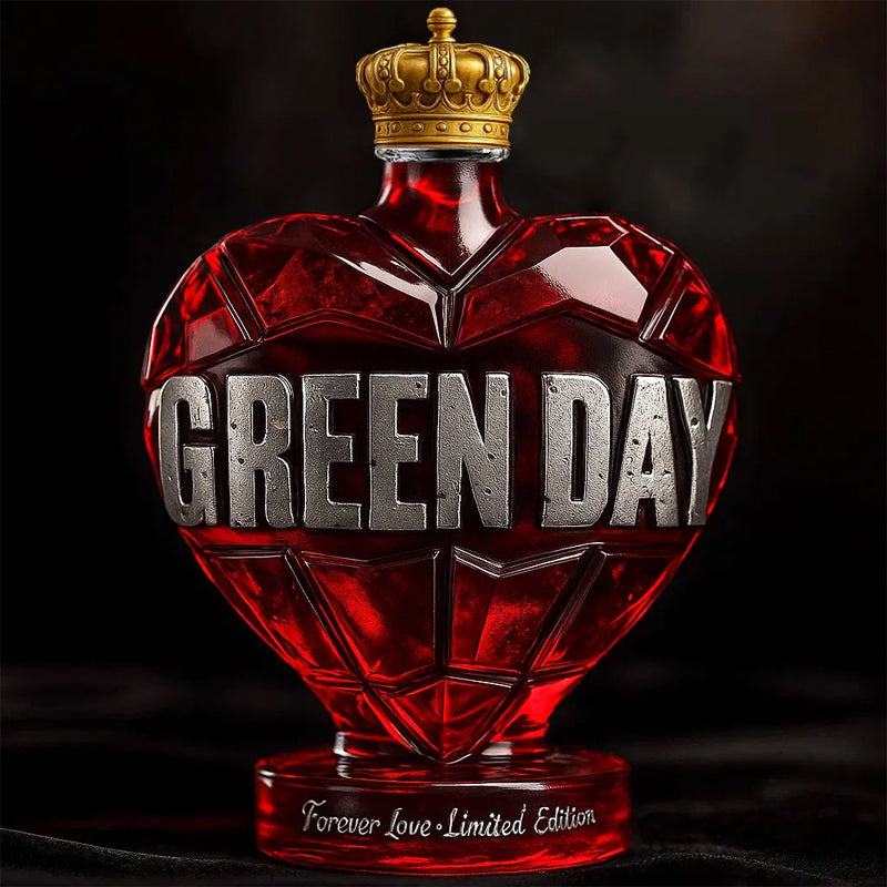Forever Love Green Day Whiskey Bottle