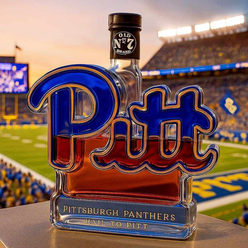 Pittsburgh Panthers Whiskey Bottle