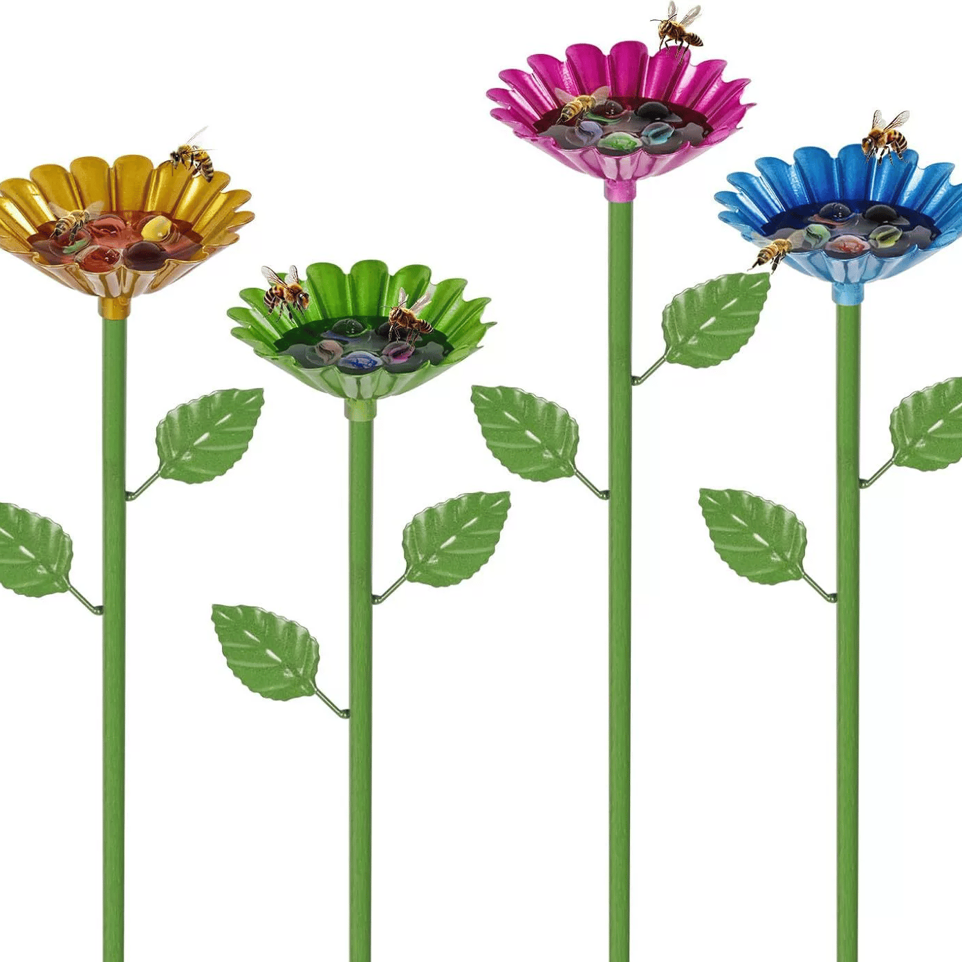 Bee and Butterfly Water Feeder with Flower Design