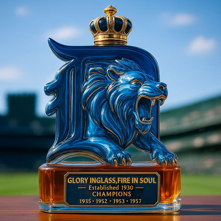 Lion's Team Collector's Whiskey Bottle