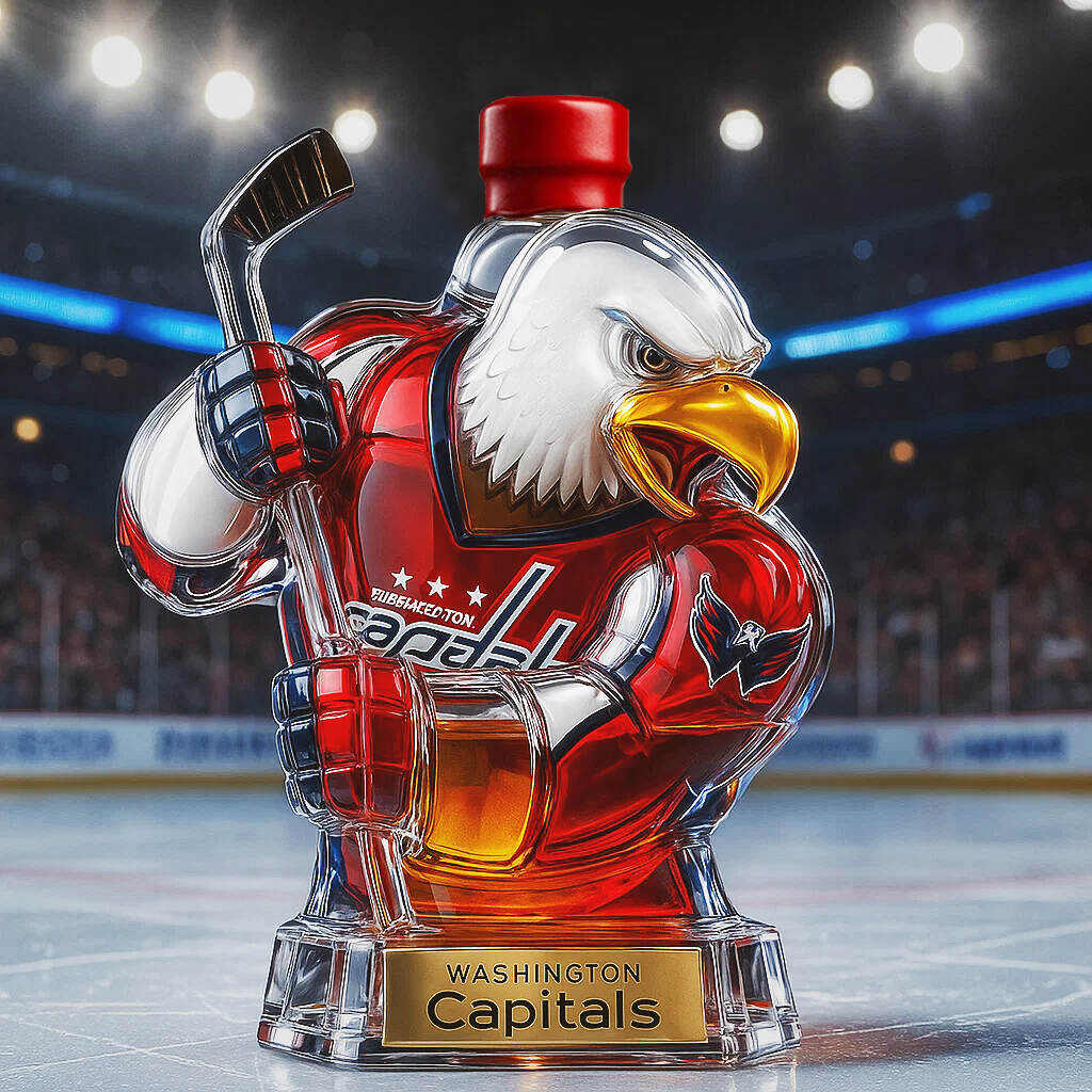 Washington Capitals Whisky Bottle