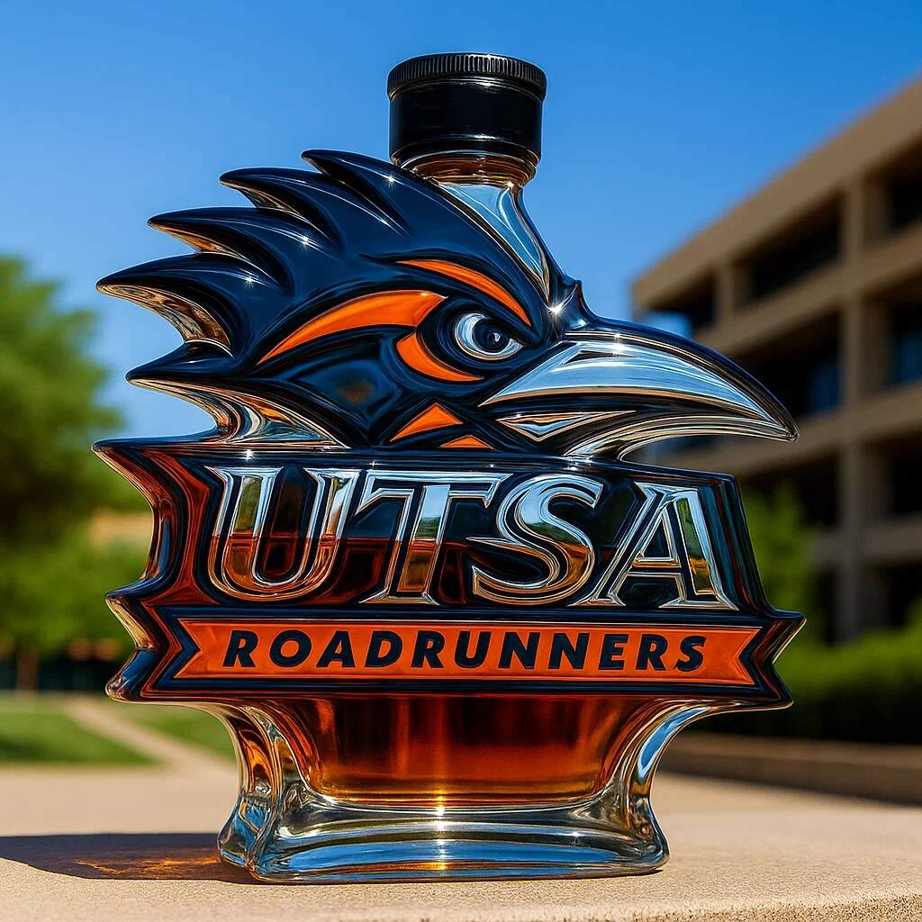 UTSA Roadrunners Whisky Bottle
