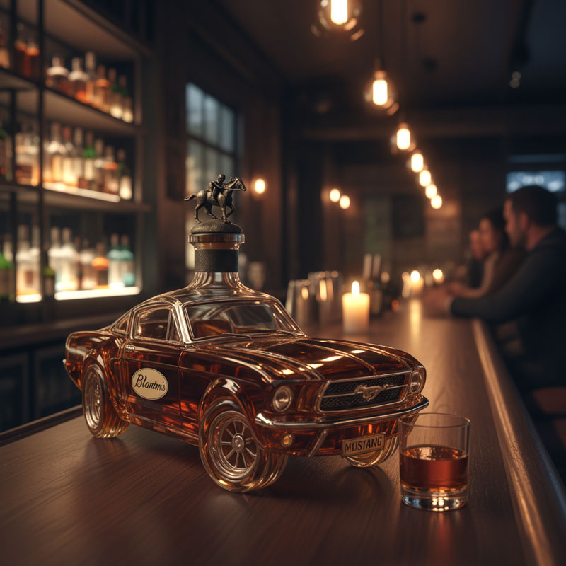 Mustang Car Shaped Whiskey Decanter for Home Bar