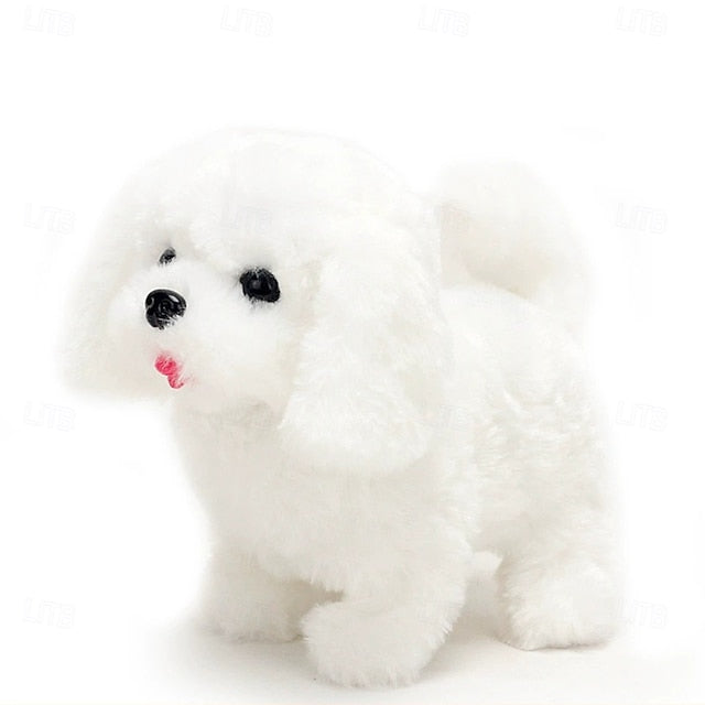 Interactive Robotic Puppy Plush Toy with Barking & Touch Control