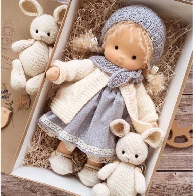 Handmade Waldorf Doll | Soft, Organic Toy for Emotional Development