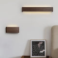 Highendlights Minimalist Walnut Wood Wall Sconce - Up & Down Light