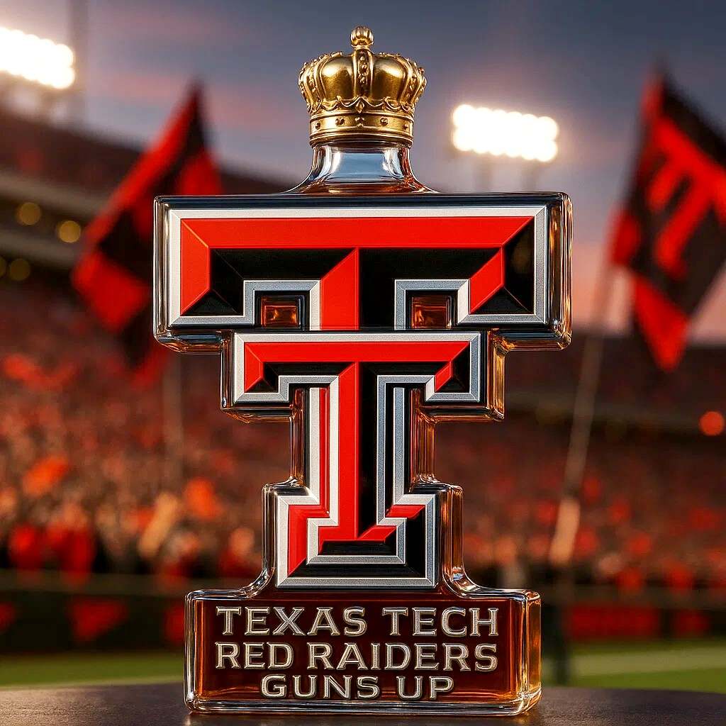 TEXAS TECH Red Raiders Collector’s Whiskey Bottle