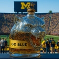 Michigan Wolverines Mascot Whiskey Bottle