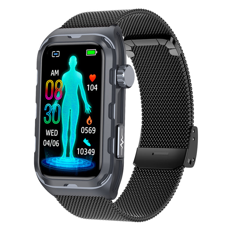 ECG/EKG Blood Pressure Blood Sugar Heart Rate Monitoring Smart Health Exercise Bracelet