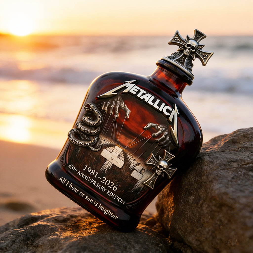 The Metal Gods 1981-2026 45th Anniversary Whisky Bottle