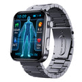 Max 6.1 Smartwatch with ECG, Blood Glucose, Uric Acid & Cholesterol Monitoring