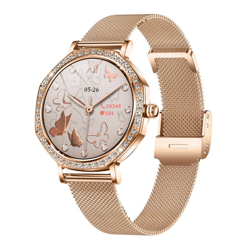 Ultra-thin Fashions BT Call  Women's Smartwatch Blood Glucose BP Sleep  Measurement