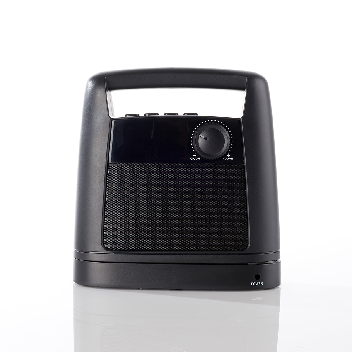 Cordless Rechargeable Wireless TV Speaker with FM Radio & Digital Clock