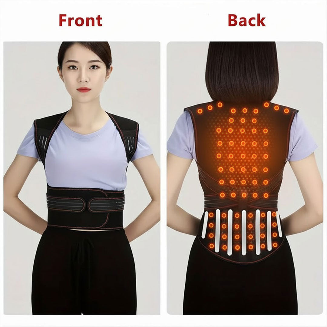 Back Support Belt - Magnetic Design - Adjustable Fit