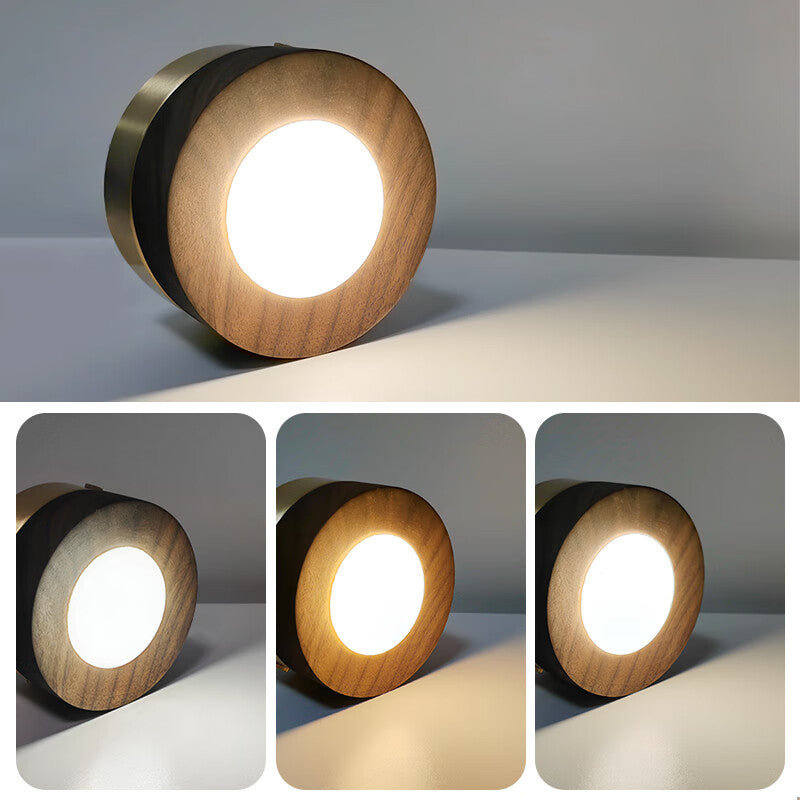 Highendlights Surface-Mounted Downlight - Black Walnut & Brass