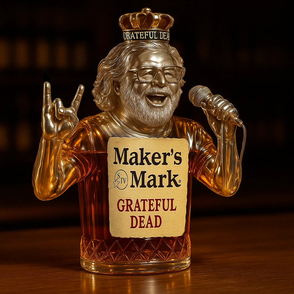 Grateful Dead Jerry Garcia Whiskey Bottle