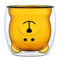 Cute Bear Tea Cup Double Wall Glass
