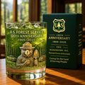 Smokey Bear US Forest Service 120th Anniversary 1905-2025 Whiskey Glass