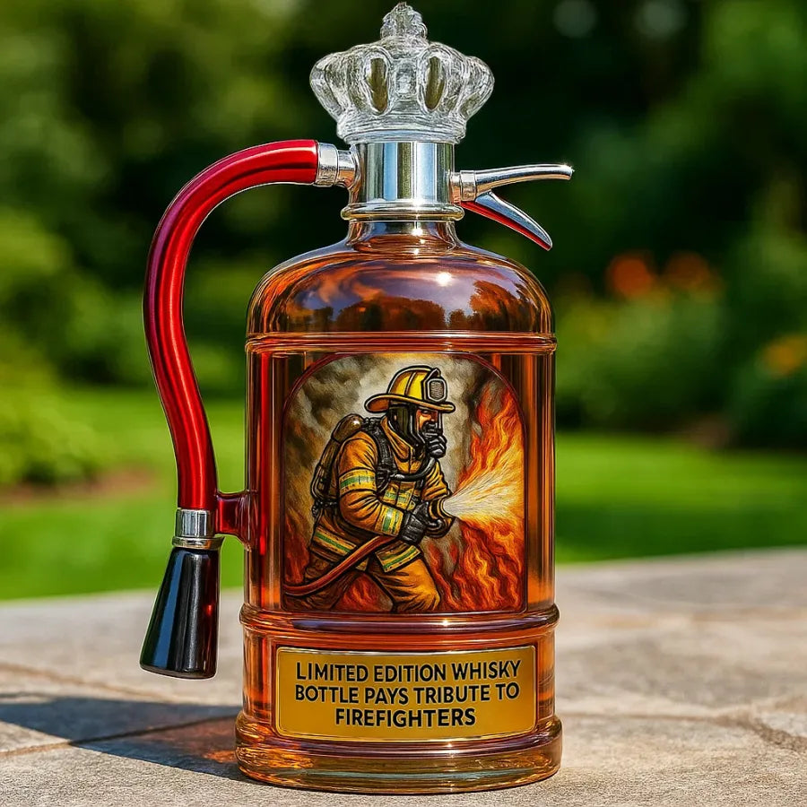 Firefighter Tribute Whiskey Bottle