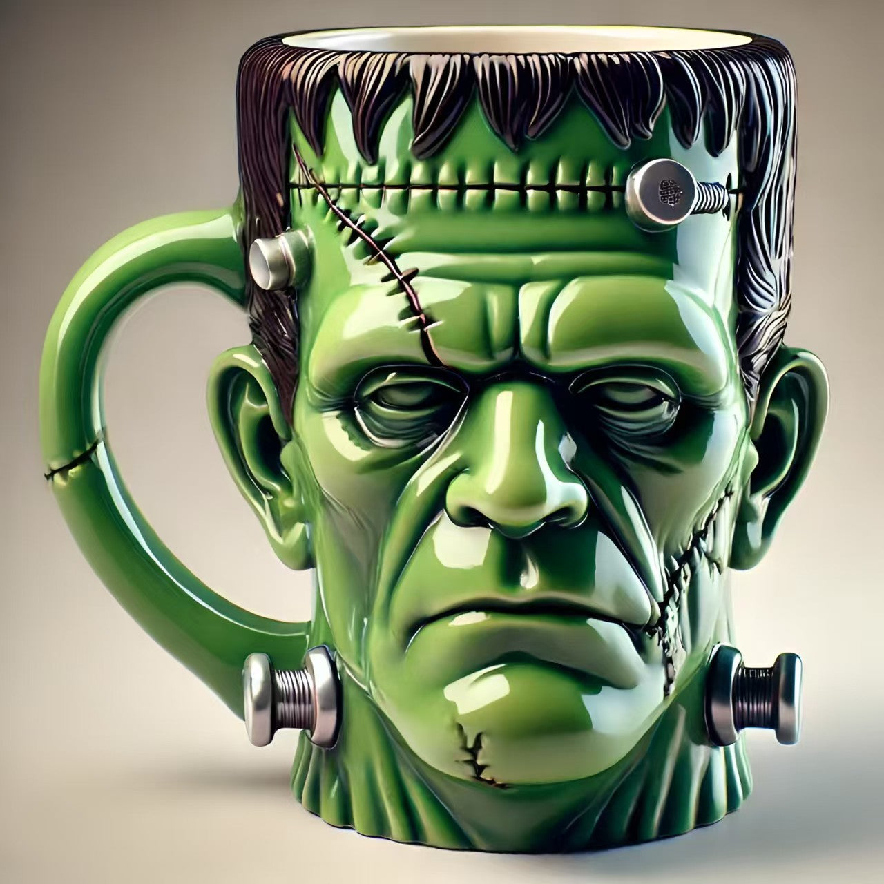 3D Sculpted Mug – Stainless Steel Tumbler, Creative Drinkware