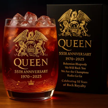 Queen – 55th Anniversary Whiskey Glass