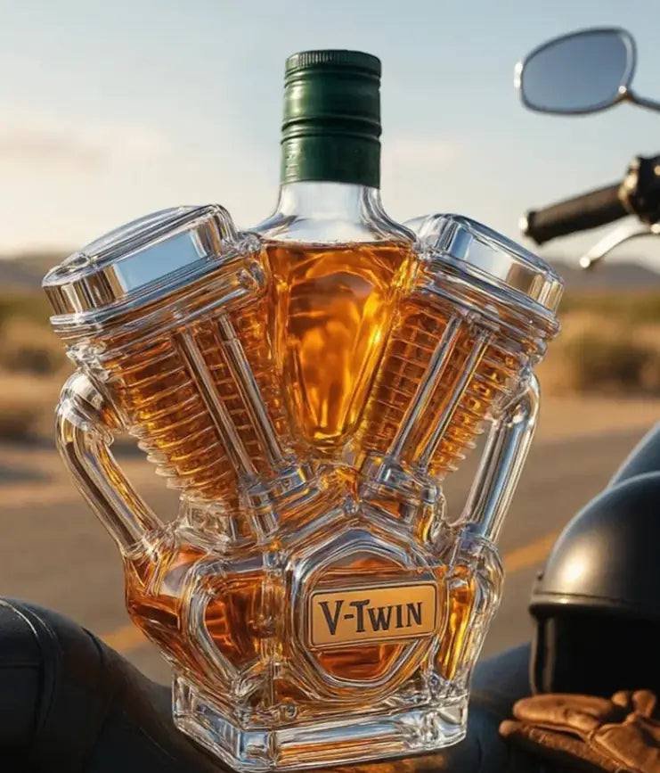 V-Twin Whiskey Bottle