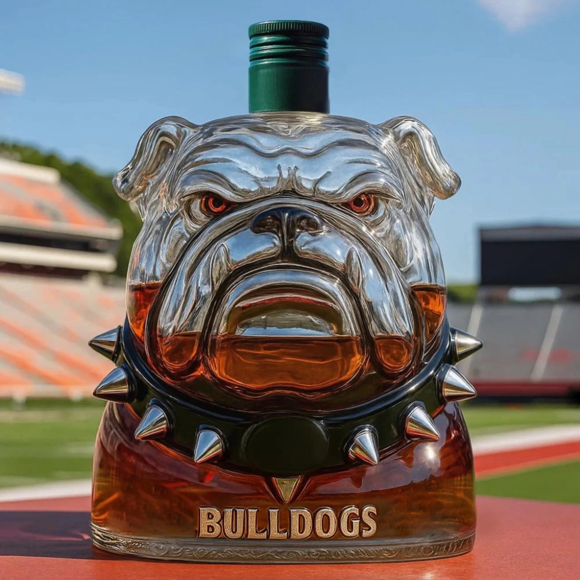 University Of Georgia Bulldogs Whiskey Bottle