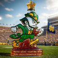 Notre Dame Latest logo The Fighting Irish Whiskey Bottle