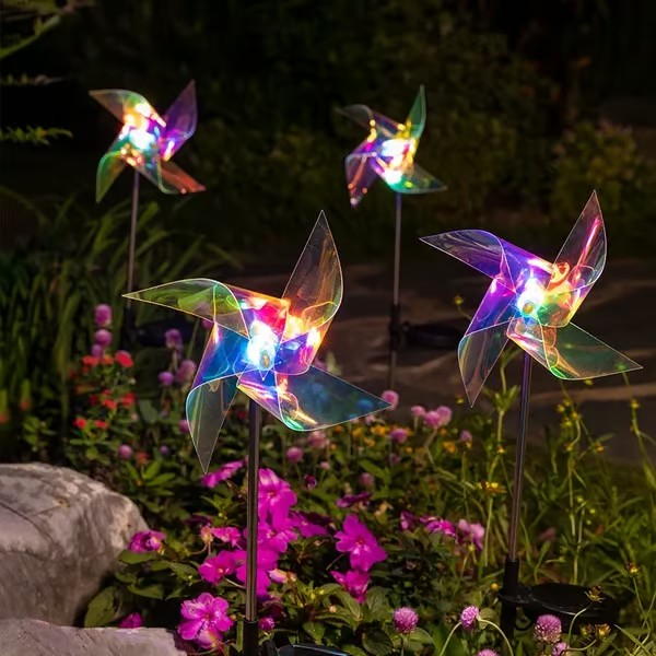 Garden Solar Windmill Light