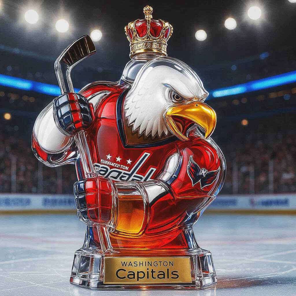 Washington Capitals Whisky Bottle