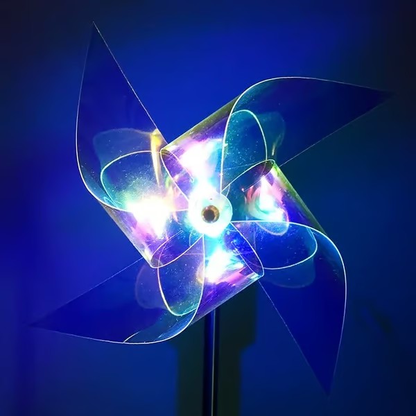 Garden Solar Windmill Light