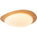 Highendlights Pebblestone Ceiling Light - Mid-Century Walnut Wood Style