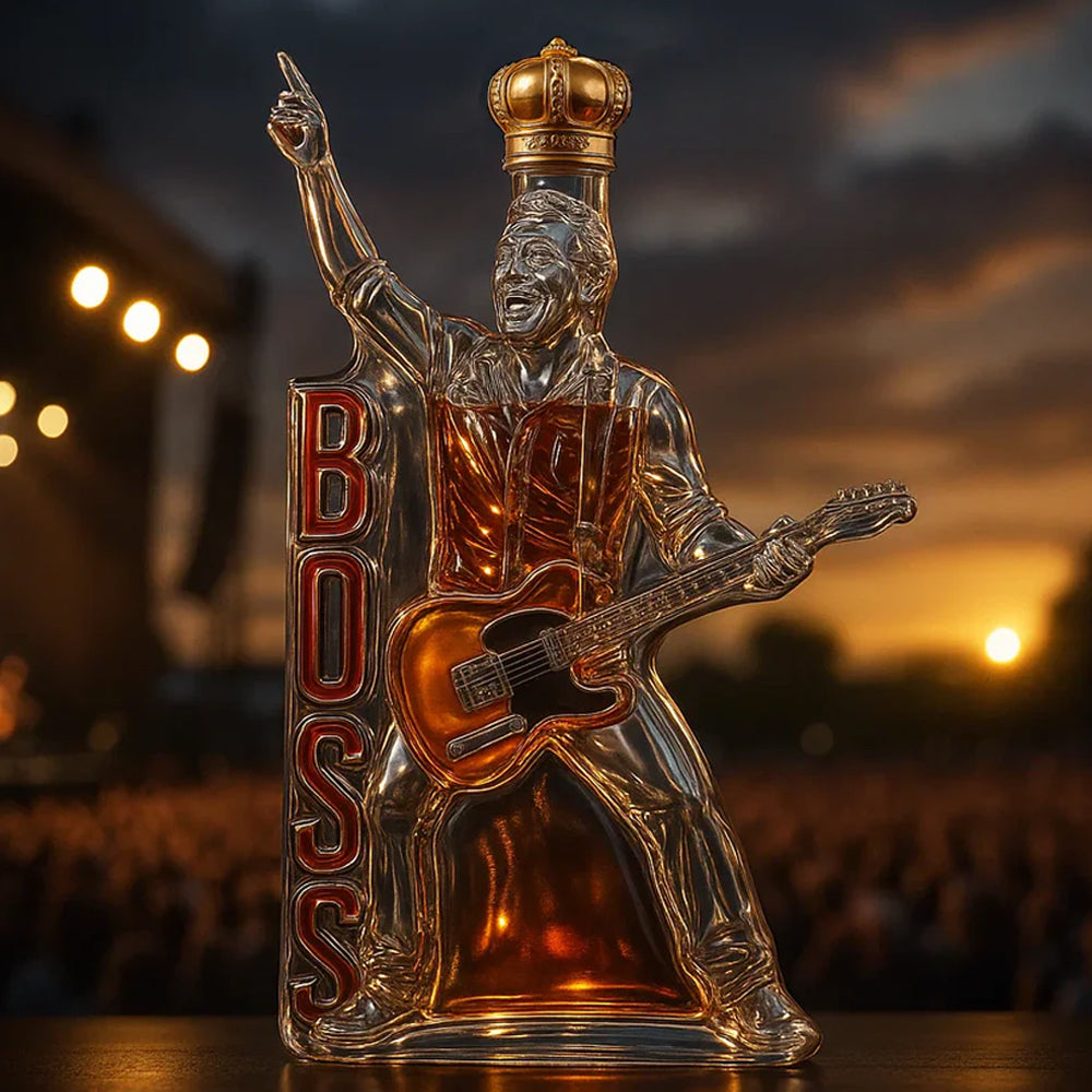 The Boss Bruce Springsteen Whiskey Bottle