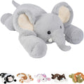 Weighted Stuffed Animals Elephant - 25" Big Stuffed Animal Toy Pillow for Kids & Adults