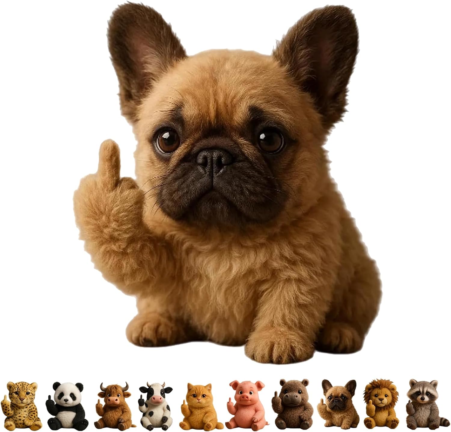 Funny Middle Finger Plush – Cute Stress Relief Desk Gift