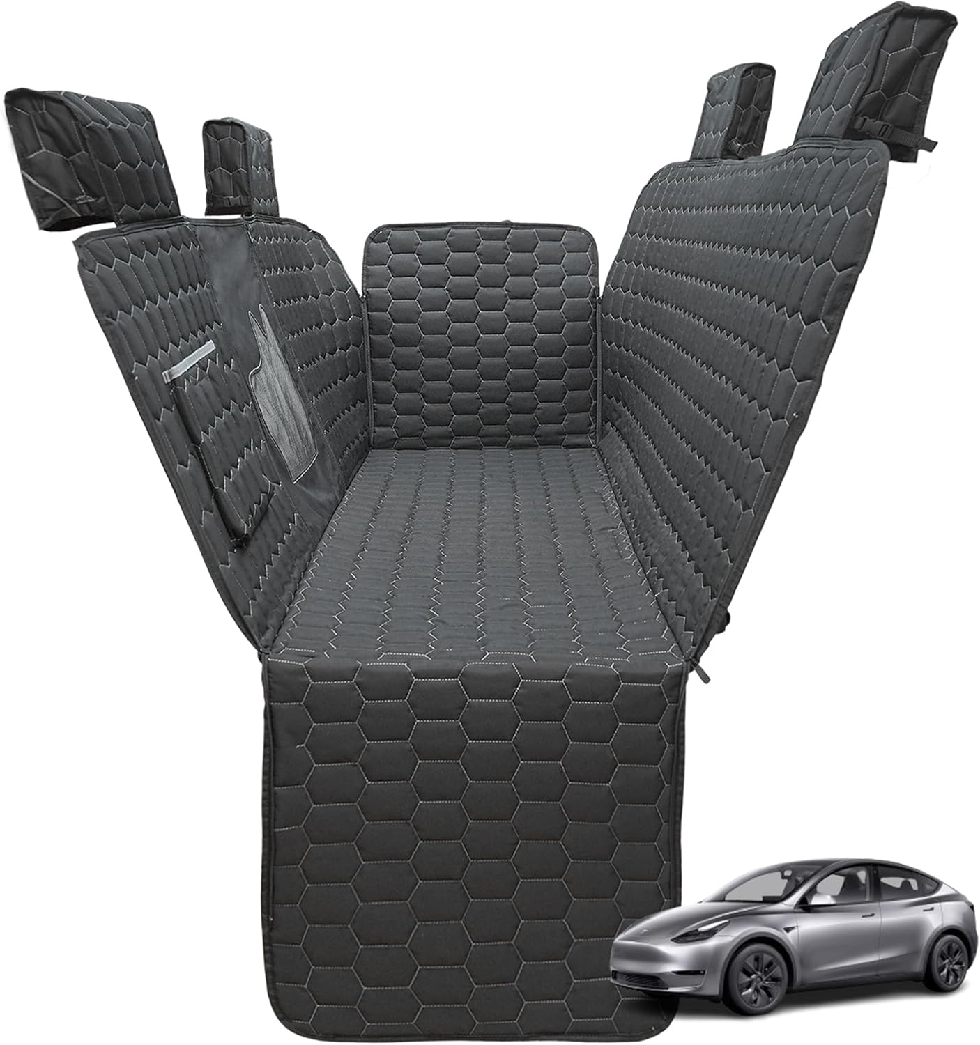 Dog Seat Covers for Back Seat, Dog Car Seat for Tesla Model Y2020-2022& SUV Cargo Liner