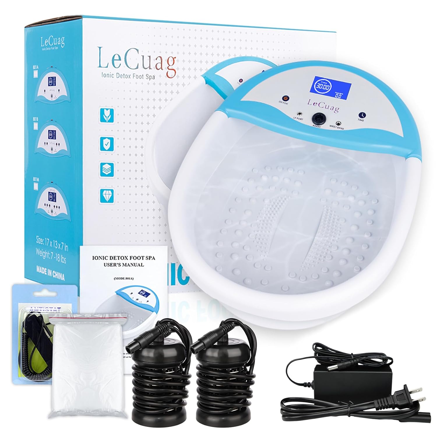Ionic Foot Bath Detox Machine – Multi-Functional Ion Foot Spa with Basin & Arrays for Home Relaxation