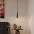 Highendlights QIU SHAN Pendant Light - Vintage Walnut & Brass Single Head