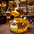 Funny Middle Finger Whiskey Duck Bottle